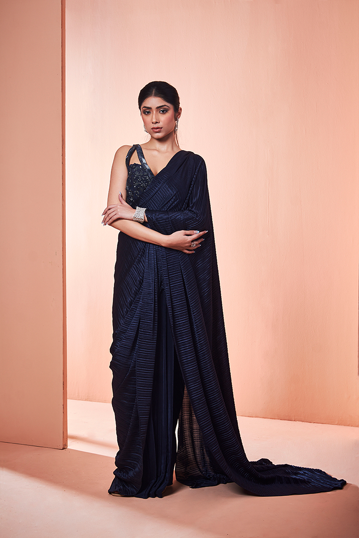 AD02 NK/SS012 Midnight Blue Cocktail Drape