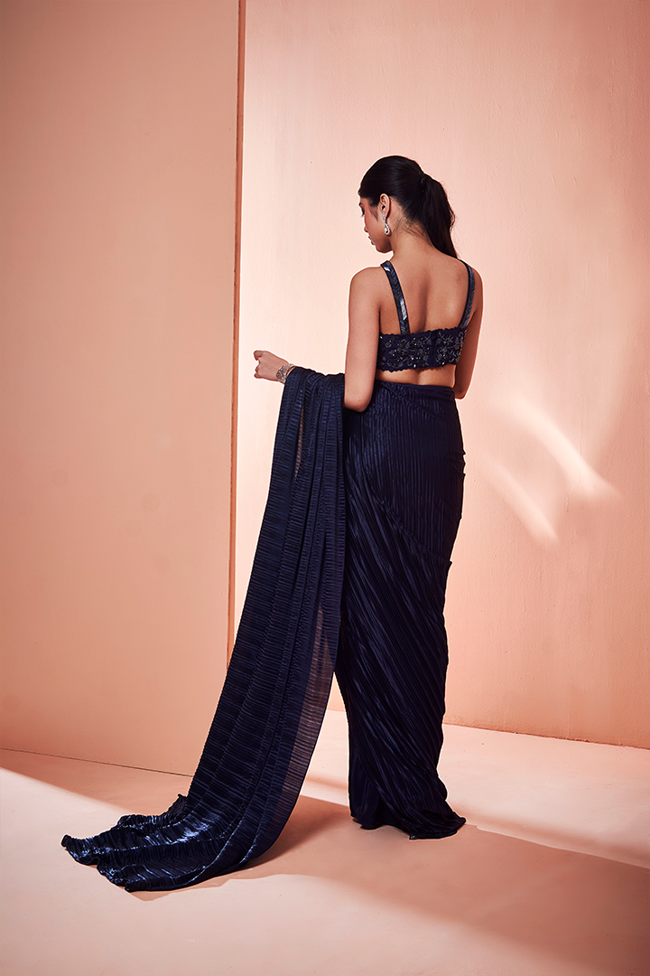 AD02 NK/SS012 Midnight Blue Cocktail Drape