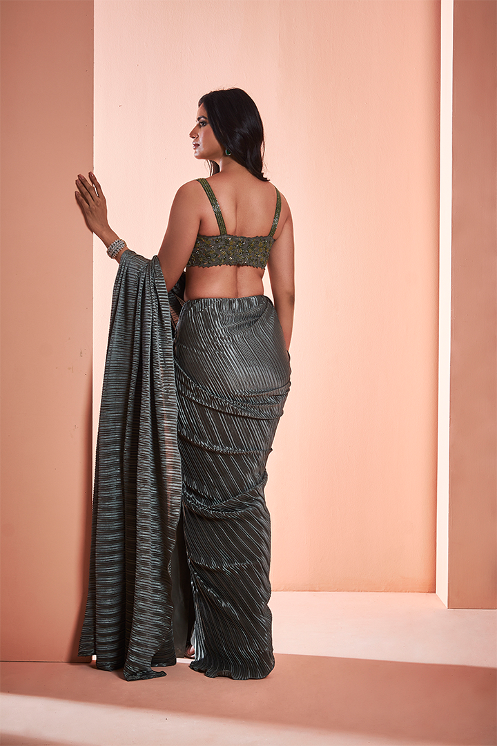 AD03 NK/SS013 Smoke Green Cocktail Drape