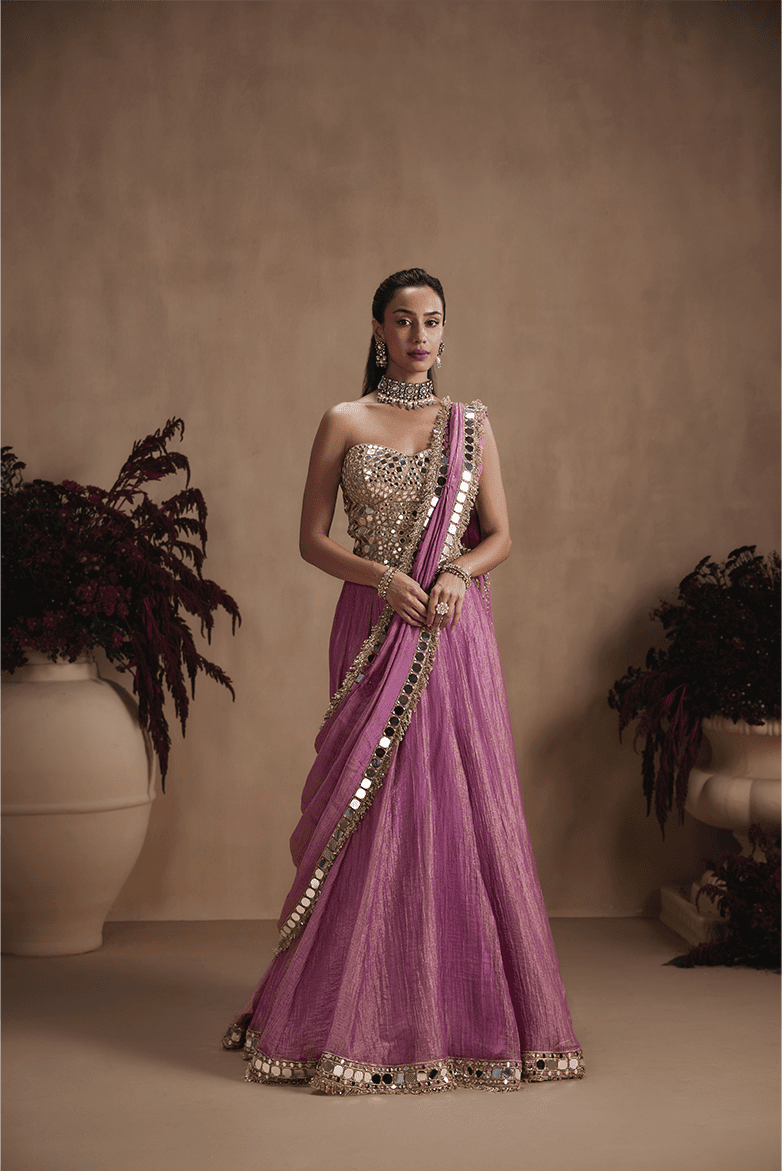 Imperial Violet Lehenga Set
