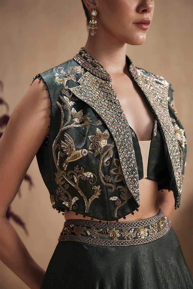 Emerald Regal Lehenga Set