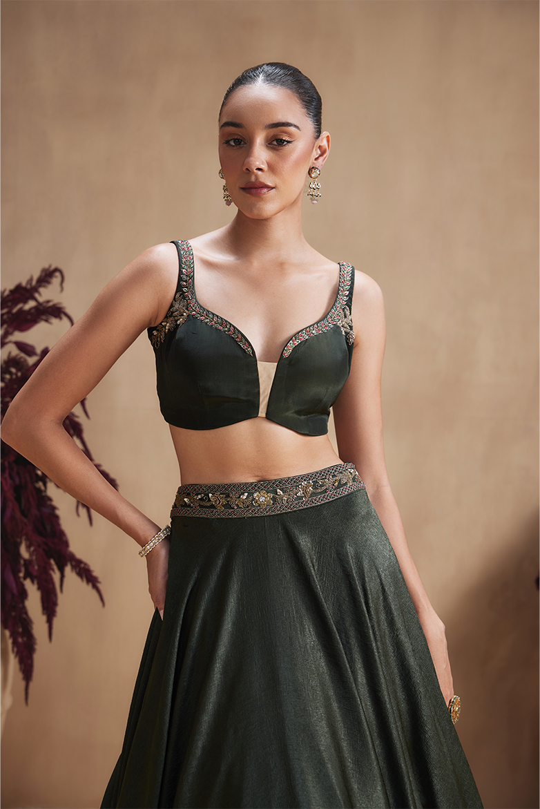 Emerald Regal Lehenga Set