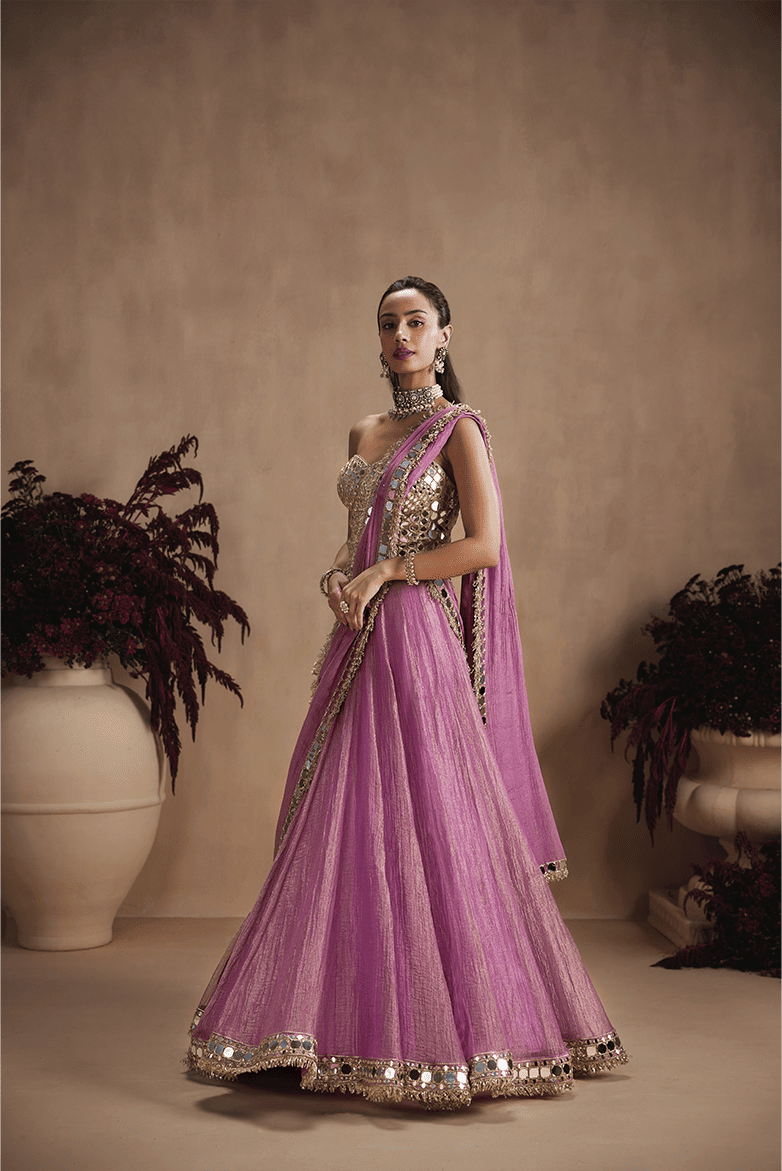 Imperial Violet Lehenga Set