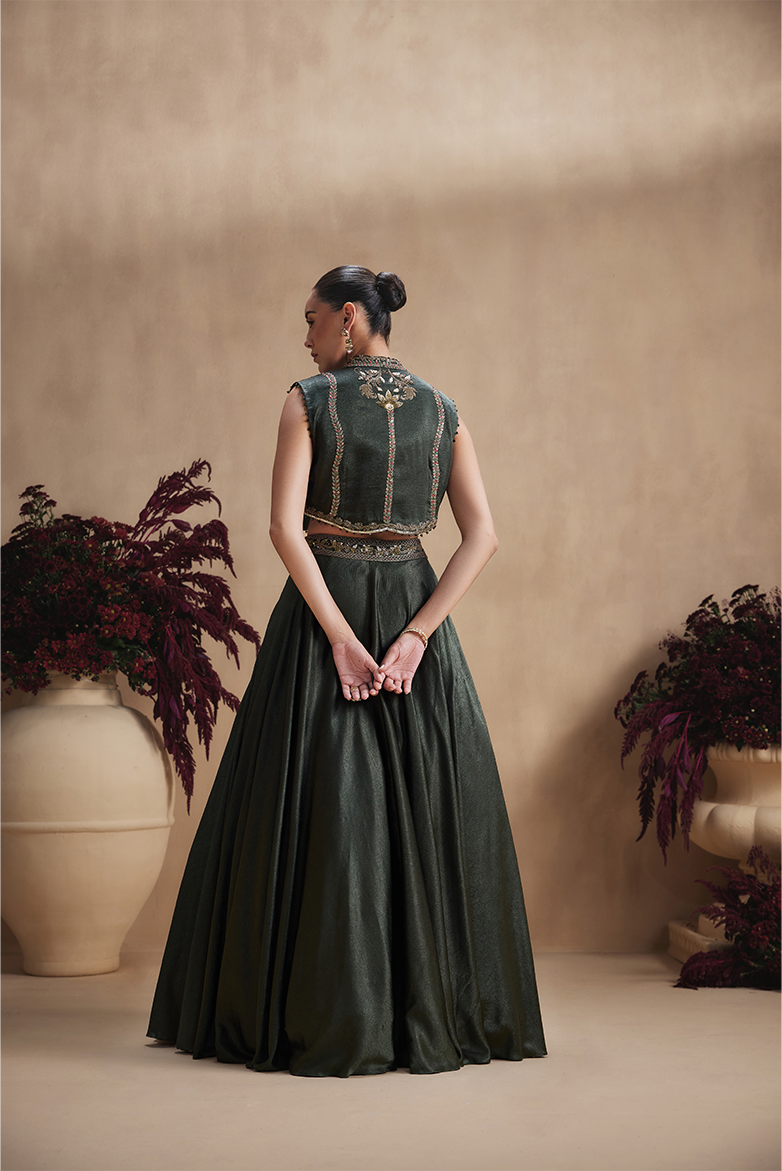 Emerald Regal Lehenga Set